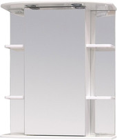 Шкаф с зеркалом Глория 60.02 левый (белый) [206007]