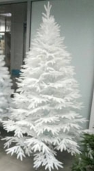 Рождественская литая белая 2.1 м