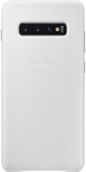 Leather Cover для Samsung Galaxy S10 Plus (белый)