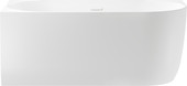 Belle Spa 150x75 235701002 (пристенная ванна (левая) белый глянец, экран, каркас, сифон-автомат глянцевый белый)