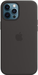 MagSafe Silicone Case для iPhone 12 Pro Max (черный)