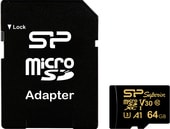 Superior Golden A1 microSDXC SP064GBSTXDV3V1GSP 64GB
