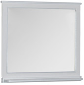Зеркало Валенса 110 00180149 (белый краколет/серебро)