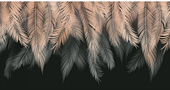 Пальмовые листья с защ. покр. с оттенк. (бежевый-серый) 500x260