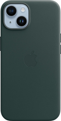 MagSafe Leather Case для iPhone 14 (зеленый лес)