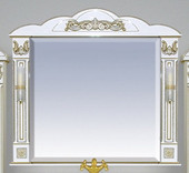 Зеркало Барокко - 100 (белый, бежевый)