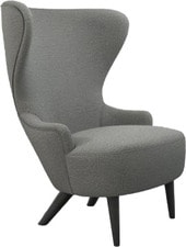 Wingback Micro Chair BL Fabric C (серый/черный)