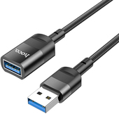 U107 USB Type-A - USB Type-A (1.2 м, черный)