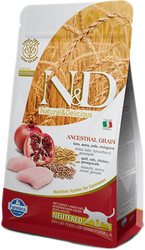N&D Low Grain Cat Chicken & Pomegranate Neutered (низкое содержание зерна с курицей и гранатом) 5 кг