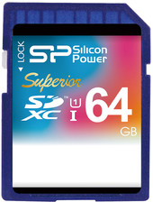 SDXC Superior UHS-1 (Class 10) 64 GB (SP064GBSDXCU1V10)