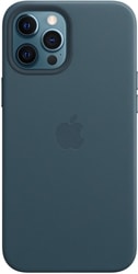MagSafe Leather Case для iPhone 12 Pro Max (балтийский синий)