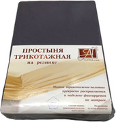 Трикотажная на резинке 180x200 ПТР-ГРА-180(180) (графит)