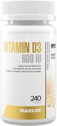 Vitamin D3 600 IU, 240 капс.