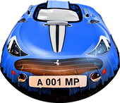 001 Ferrari Snow Racer с сиденьем (голубой)