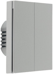 Smart Wall Switch H1 двухклавишный c нейтралью (серый)