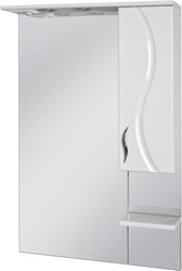 Бриз БШН32-75 шкаф с зеркалом белый правый