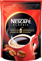 Classic растворимый c добавлением молотого кофе 320 г (пакет)