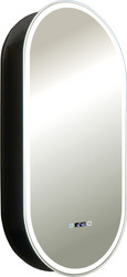 Шкаф с зеркалом Soho-Black 500x1000 LED-00002612