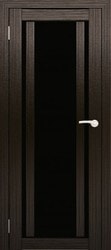 Амати 11 (ч) 60x200 (дуб венге/черное стекло)