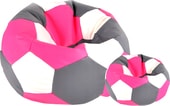 Мяч экокожа (серый/розовый/белый, XL, smart balls)