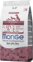 All Breeds Adult Monoprotein Beed with Rice (для всех пород с говядиной и рисом) 2.5 кг