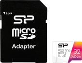 Elite microSDHC SP032GBSTHBV1V20SP 32GB (с адаптером)