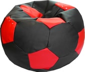 Мяч экокожа (черный/красный, XL, smart balls)