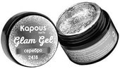 Glam gel гель-краска серебро (2418)