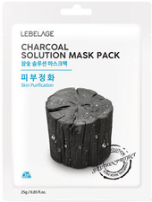 Маска для лица тканевая Charcoal Solution Mask Pack