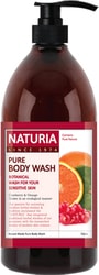 Гель для душа Naturia Pure Body Wash Cranberry & Orange 750 мл