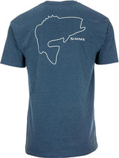 Bass Outline T-Shirt (3XL, голубой)