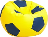 Мяч экокожа (желтый/синий, XL, smart balls)