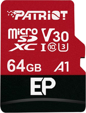 microSDXC EP Series PEF64GEP31MCX 64GB (с адаптером)