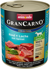 GranCarno Original Adult beef + salmon with spinach 0.4 кг