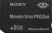 Memory Stick PRO Duo MSX-M8GST 8GB