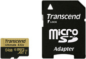 microSDXC Ultimate 633x UHS-I U3 (Class 10) 64GB (TS64GUSDU3)