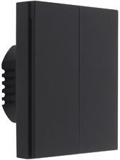 Smart Wall Switch H1 двухклавишный c нейтралью (черный)