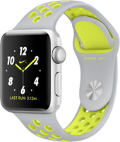 Watch Nike+ 38mm Silver with Flat Silver/Volt Nike Band [MNYP2]
