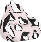 Tinky Vinky из авторского текстиля (пингвины на розовом, XL)
