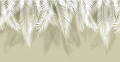 Пальмовые листья с защитным покрытием (олива) 2 500x260
