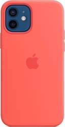 MagSafe Silicone Case для iPhone 12/12 Pro (розовый цитрус)