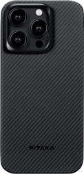 MagEZ Case 4 для iPhone 15 Pro Max (600D twill, черный/серый)