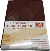 Трикотажная на резинке 200x200 ПТР-ШОК-200 (шоколад)