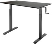 Manual Desk Compact 1380x800x18 мм (дуб мореный/черный)
