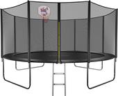 Jump 14ft - 435 см лестница, сетка, кольцо (черный)