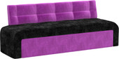 Люксор (прямой, вельвет, черный/фиолетовый)
