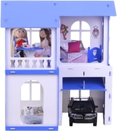 Дом Алиса с мебелью 000281 (белый/синий)