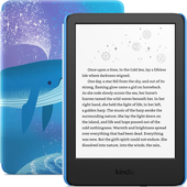 Kindle Kids 2022 (синий, с обложкой Space Whale)