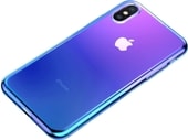 Glow для iPhone XS (синий)