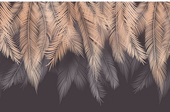 Пальмовые листья с защ. покр. с оттенк. 2 (бежево-серый) 400x260